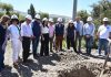 COLOCAN PRIMERA PIEDRA PARA RECUPERAR ÍNTEGRAMENTE ACCESO AL PUENTE LA HUERTA