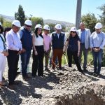 COLOCAN PRIMERA PIEDRA PARA RECUPERAR ÍNTEGRAMENTE ACCESO AL PUENTE LA HUERTA