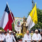 PROCESIÓN DE LA VIRGEN DEL CARMEN EN SAGRADA FAMILIA